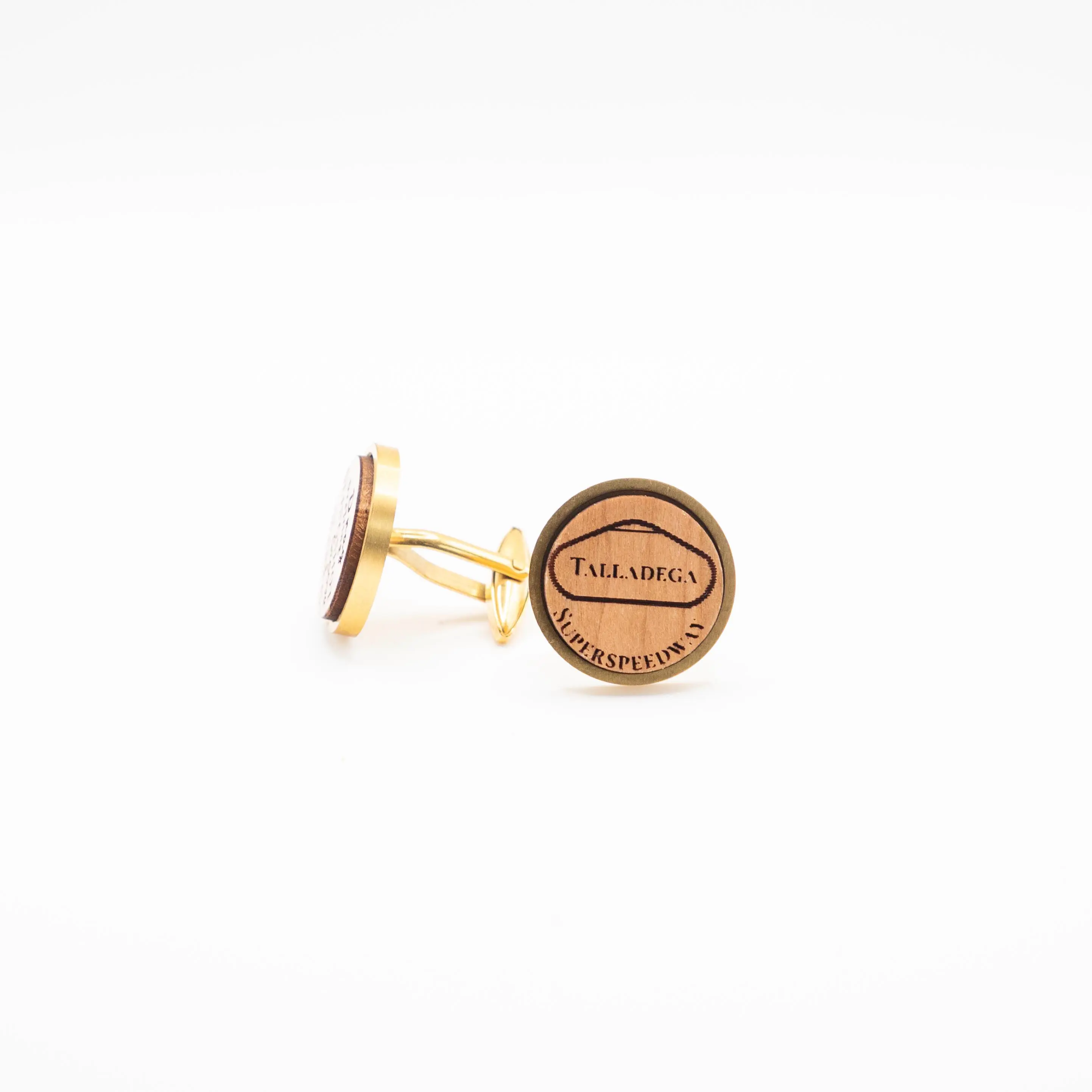 Nascar Talladega Speedway Wooden Cufflinks