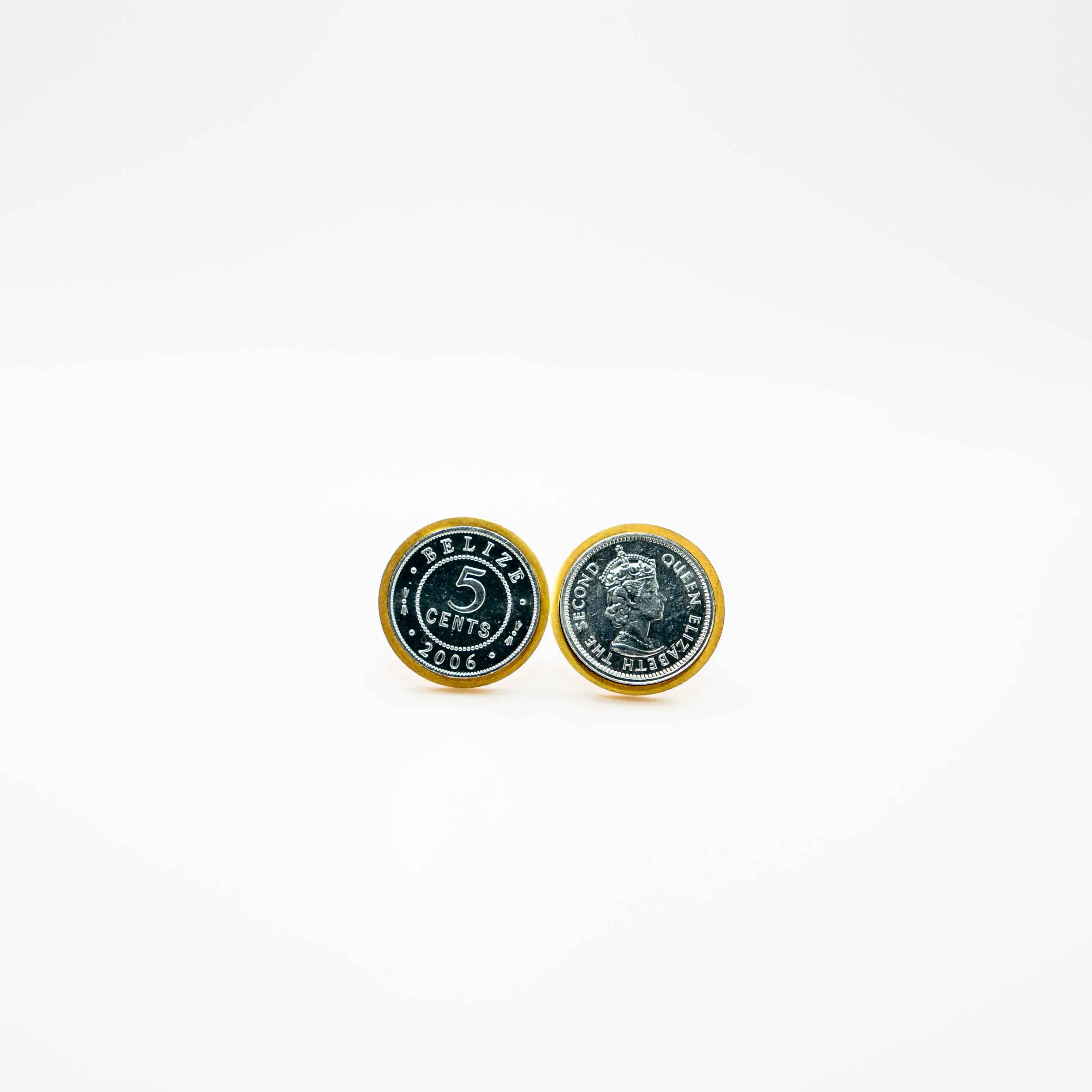 Belize 5 Cent Cufflinks