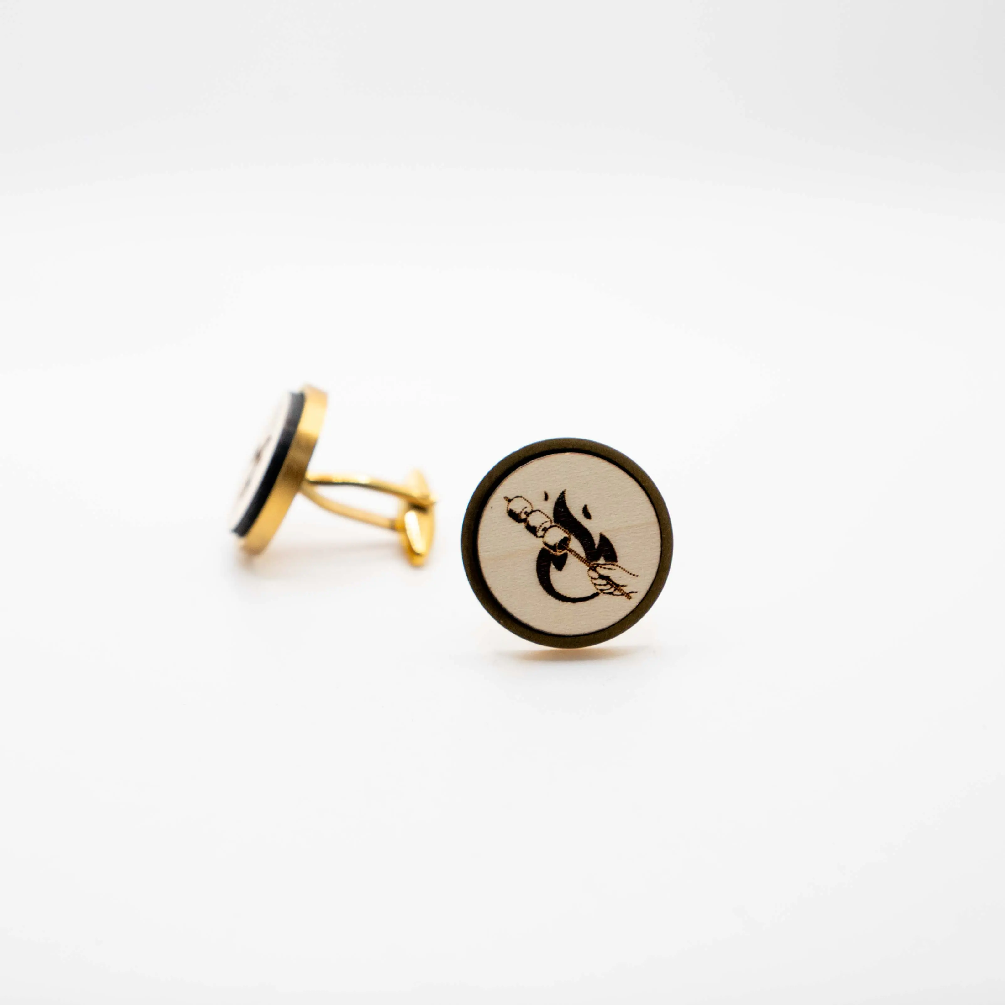 Marshmallow on Fire Cufflinks